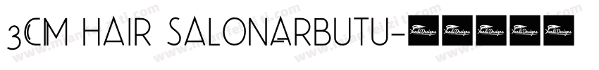 3CM hair salonArbutu字体转换